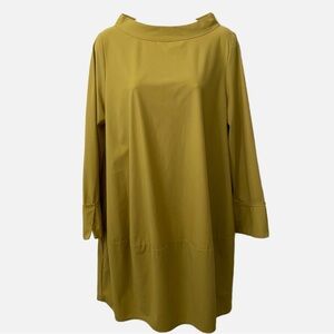 IC by Connie K Tunic Dress Boat Neck Collar Balloon Top